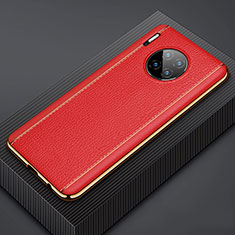 Coque Luxe Cuir Housse Etui R07 pour Huawei Mate 30 Pro 5G Rouge