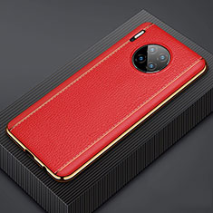 Coque Luxe Cuir Housse Etui R07 pour Huawei Mate 30 Pro Rouge