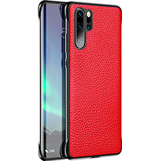 Coque Luxe Cuir Housse Etui R07 pour Huawei P30 Pro New Edition Rouge