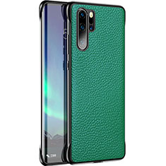 Coque Luxe Cuir Housse Etui R07 pour Huawei P30 Pro New Edition Vert