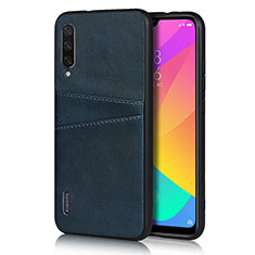 Coque Luxe Cuir Housse Etui R08 pour Xiaomi Mi A3 Bleu