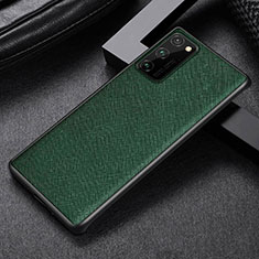 Coque Luxe Cuir Housse Etui R09 pour Huawei Honor View 30 5G Vert