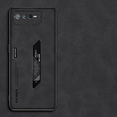 Coque Luxe Cuir Housse Etui S01 pour Asus ROG Phone 6 Noir