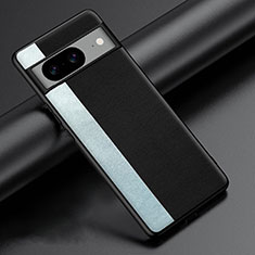 Coque Luxe Cuir Housse Etui S01 pour Google Pixel 8 5G Noir