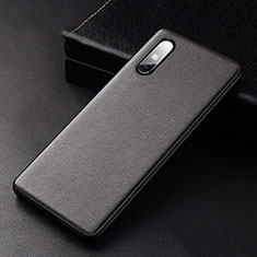 Coque Luxe Cuir Housse Etui S01 pour Huawei Enjoy 10e Noir