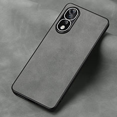 Coque Luxe Cuir Housse Etui S01 pour Huawei Honor 80 Pro 5G Gris