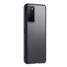 Coque Luxe Cuir Housse Etui S01 pour Huawei Honor Play4 5G Noir