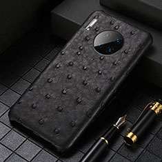 Coque Luxe Cuir Housse Etui S01 pour Huawei Mate 30 Pro 5G Noir