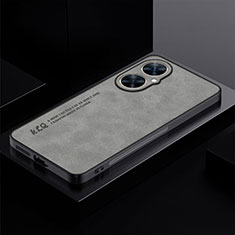 Coque Luxe Cuir Housse Etui S01 pour Huawei Nova 11i Gris