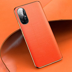 Coque Luxe Cuir Housse Etui S01 pour Huawei Nova 8 Pro 5G Orange