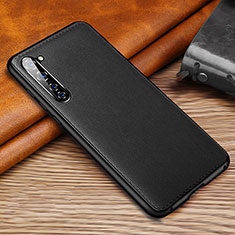 Coque Luxe Cuir Housse Etui S01 pour Oppo K7 5G Noir