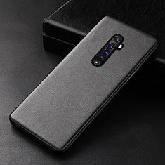 Coque Luxe Cuir Housse Etui S01 pour Oppo Reno2 Noir