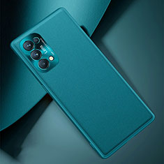 Coque Luxe Cuir Housse Etui S01 pour Oppo Reno5 Pro 5G Cyan
