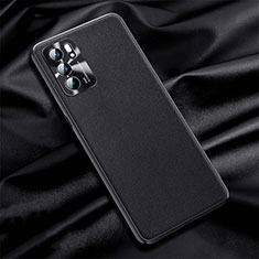 Coque Luxe Cuir Housse Etui S01 pour Oppo Reno6 5G Noir