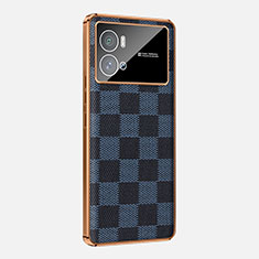 Coque Luxe Cuir Housse Etui S01 pour Vivo iQOO 9 Pro 5G Bleu