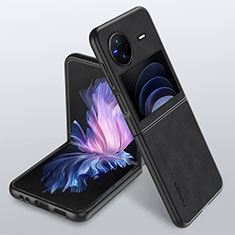 Coque Luxe Cuir Housse Etui S01 pour Vivo X Flip 5G Noir