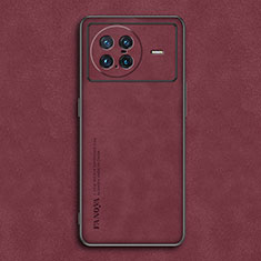 Coque Luxe Cuir Housse Etui S01 pour Vivo X Note Rouge