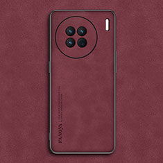 Coque Luxe Cuir Housse Etui S01 pour Vivo X90 5G Rouge