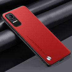 Coque Luxe Cuir Housse Etui S01 pour Xiaomi Civi 1S 5G Rouge