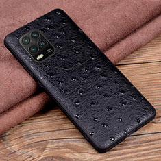 Coque Luxe Cuir Housse Etui S01 pour Xiaomi Mi 10 Lite Noir