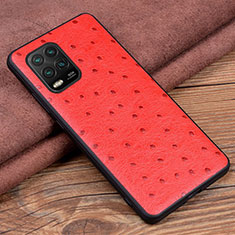 Coque Luxe Cuir Housse Etui S01 pour Xiaomi Mi 10 Lite Rouge