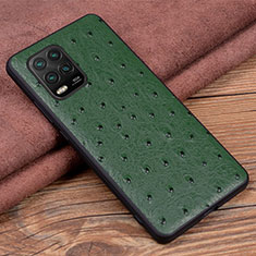 Coque Luxe Cuir Housse Etui S01 pour Xiaomi Mi 10 Lite Vert