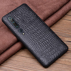 Coque Luxe Cuir Housse Etui S01 pour Xiaomi Mi 10 Noir