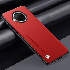 Coque Luxe Cuir Housse Etui S01 pour Xiaomi Mi 10i 5G Rouge