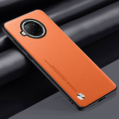 Coque Luxe Cuir Housse Etui S01 pour Xiaomi Mi 10T Lite 5G Orange