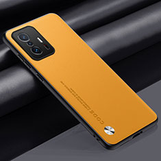 Coque Luxe Cuir Housse Etui S01 pour Xiaomi Mi 11T Pro 5G Jaune