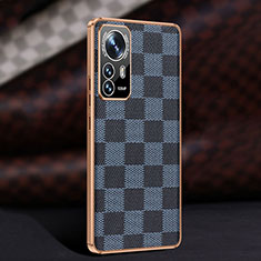 Coque Luxe Cuir Housse Etui S01 pour Xiaomi Mi 12S 5G Bleu