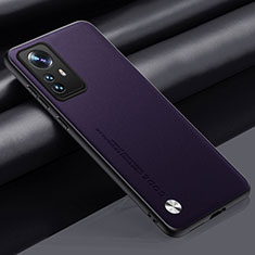 Coque Luxe Cuir Housse Etui S01 pour Xiaomi Mi 12T Pro 5G Violet