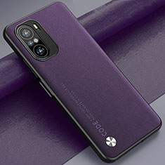 Coque Luxe Cuir Housse Etui S01 pour Xiaomi Poco F3 5G Violet