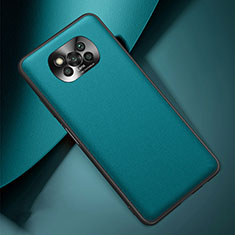 Coque Luxe Cuir Housse Etui S01 pour Xiaomi Poco X3 Pro Vert