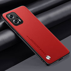 Coque Luxe Cuir Housse Etui S01 pour Xiaomi Poco X4 GT 5G Rouge