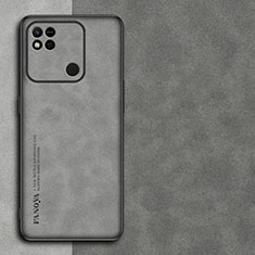 Coque Luxe Cuir Housse Etui S01 pour Xiaomi Redmi 9 India Gris