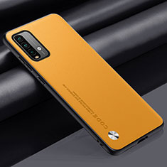 Coque Luxe Cuir Housse Etui S01 pour Xiaomi Redmi 9 Power Jaune