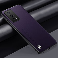 Coque Luxe Cuir Housse Etui S01 pour Xiaomi Redmi K60 5G Violet