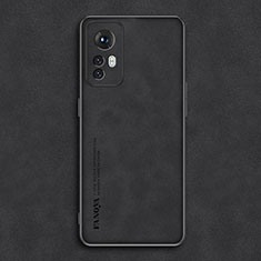 Coque Luxe Cuir Housse Etui S01 pour Xiaomi Redmi Note 12S Noir