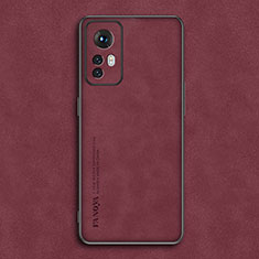 Coque Luxe Cuir Housse Etui S01 pour Xiaomi Redmi Note 12S Rouge