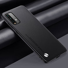 Coque Luxe Cuir Housse Etui S01 pour Xiaomi Redmi Note 9 4G Noir