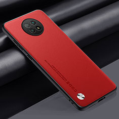 Coque Luxe Cuir Housse Etui S01 pour Xiaomi Redmi Note 9 5G Rouge