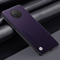 Coque Luxe Cuir Housse Etui S01 pour Xiaomi Redmi Note 9T 5G Violet