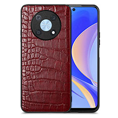 Coque Luxe Cuir Housse Etui S01D pour Huawei Enjoy 50 Pro Rouge