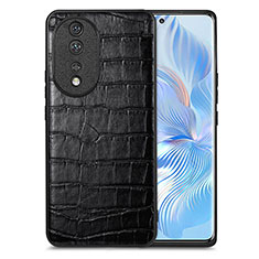 Coque Luxe Cuir Housse Etui S01D pour Huawei Honor 80 5G Noir