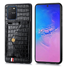 Coque Luxe Cuir Housse Etui S01D pour Samsung Galaxy A91 Noir