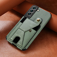 Coque Luxe Cuir Housse Etui S01D pour Samsung Galaxy S24 5G Vert