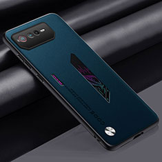 Coque Luxe Cuir Housse Etui S02 pour Asus ROG Phone 6 Bleu