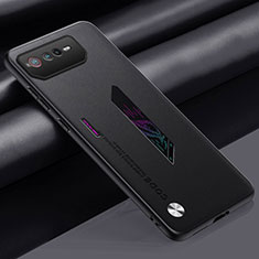 Coque Luxe Cuir Housse Etui S02 pour Asus ROG Phone 6 Noir