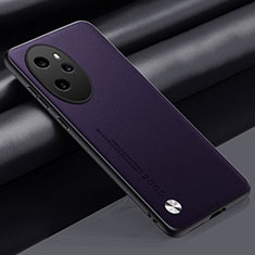 Coque Luxe Cuir Housse Etui S02 pour Huawei Honor 100 Pro 5G Violet